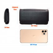 iPhone 11 Pro Bel Kemer Kılıfı  Kemere Takılan Kılıf iPhone 11 Pro Kapaklı Kılıf thumbnail 2