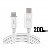iPhone 2 Metre 20W Yeni Nesil Hızlı Şarj Kablosu TYPE-C - Ligtning PD 20W 2 Metre - 1