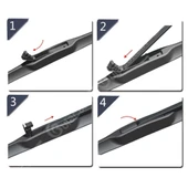 İnwells Hibrit Silecek Takımı Mitsubishi Lancer 2003-2008 ile uyumlu thumbnail 3