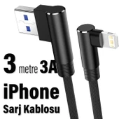 3 metre uzun iphone Lightning Data Ve Şarj Kablosu  Sc-23  3 Metre - 3