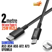 Uzun 2 Metre Type C Şarj Kablosu 200cm USB Type C - 6