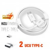 Samsung Galaxy S21 - S21FE - S21 Ultra - S21 Plus - S21 5G Uyumlu Şarj Hızlı Şarj Kablosu 25W thumbnail 1