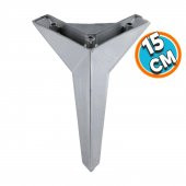 Mobilya Kanepe Sehpa TV Ünitesi Koltuk Ayağı 15 cm Krom Renk Baza Ayak thumbnail 1