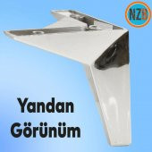 Mobilya Kanepe Sehpa TV Ünitesi Koltuk Ayağı 15 cm Krom Renk Baza Ayak thumbnail 5