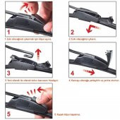 Sentinel Muz Silecek Takımı Honda Civic FB7 2012-2016 ile uyumlu thumbnail 2