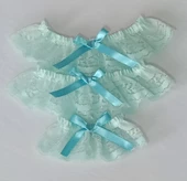 ASM1188 Kadın Dantel Set  3 Renk 9 lu Kol ve Bacak Bantları - 5