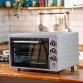 Akel Lambalı, Termostatlı, Çift Tepsili 38 Litre Midi Fırın Af380l - 1