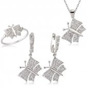 Gümüş Kelebek Bayan Set  SL2272 - 1