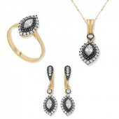 Gümüş Elmas Montür Mekik Bayan Set SL2267 - 1