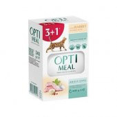 Optimeal Tavşanlı Beyaz Soslu Yaş Mama 85G 3+1 - 1