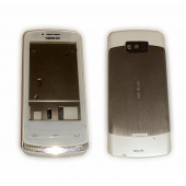 Nokia N700 Kasa Kapak Tuş Takımı N700 Uyumlu Beyaz Renk Orta Kasa Ön Kapak Arka Kapak Tuş Takımı - 1