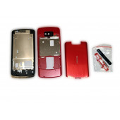 Nokia N700 Kasa Kapak Tuş Takımı N700 Uyumlu Kırmızı Renk Orta Kasa Ön Kapak Arka Kapak Tuş Takımı - 3