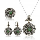 Gümüş Otantik Bayan Set  SL2256 - 1