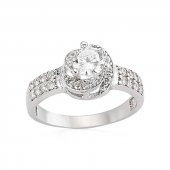 Gümüş Tek Taş Bayan Yüzük  SL2598 thumbnail 1