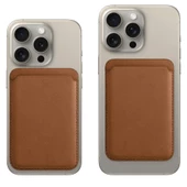 Magsafe Animasyonlu Deri Cüzdan 12-13-14-15 Modelleri İle Uyumlu thumbnail 6