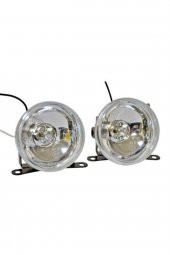 9 Cm Yuvarlak Sis Lambası Beyaz 12v Tampon Içi - 1