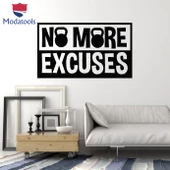 Oturma Odası, Ofis, Dükkan Duvar Sticker Artık Mazeret Yok Cümle Kelimeler Motivasyon Alıntı Etiketler thumbnail 1