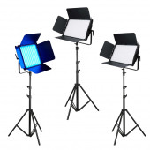 GDX RGB'li Panel Led Video Işık Seti - 1700W - 1