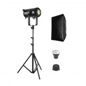 GDX EXC-220C-II Full Set (Gridli 60x90 Softbox + 260 cm Kalın Işık Ayağı) - 1