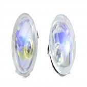 9 Cm Yuvarlak Sis Lambası Beyaz 12v Tampon Içi KOLORMATİK RAINBOW - 1