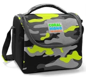 Coral High Okul Çantası ve Beslenme Çantası Seti - Erkek Çocuk Yeşil Kamuflaj - USB Soketli thumbnail 4