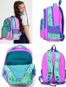 Coral High Açık Yeşil Pembe Yazılı İlkokul Okul Sırt Çantası - Kız Çocuk thumbnail 3