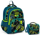 Coral High Yeşil El Aletleri Erkek Çocuk İlkokul Çantası ve Beslenme Çantası Seti thumbnail 1