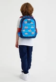Coral High Üç Gözlü İlkokul Sırt Çantası Seti Lacivert Mavi Gemiler Erkek Çocuk thumbnail 2