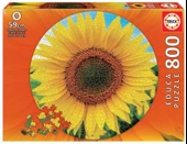 Educa 800 Parça Ayçiçeği Yuvarlak Round Puzzle thumbnail 1