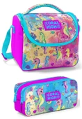 Coral High Pembe Denizatı Kız Çocuk Beslenme Çantası Seti thumbnail 1