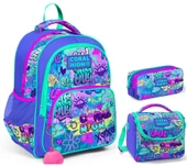 Coral High Lavanta Grafiti Kız Çocuk Üçlü İlkokul Okul Çanta Seti thumbnail 1