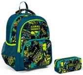 Coral High Yeşil El Aletleri Erkek Çocuk İlkokul Sırt Çantası ve Kalemlik Seti thumbnail 1