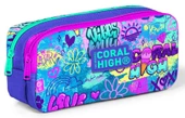 Coral High İki Bölmeli Kız Çocuk Lavanta Grafiti Kalem Çantası Kalemlik thumbnail 1