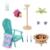 Barbie'nin Ev Dekorasyonu Oyun Setleri Bahçe Mobilyaları -  HJV33 thumbnail 2