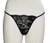 ASM1192 Kadın Siyah Dantel Sessione String thumbnail 4