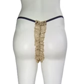 ASM1193 Kadın Dantel Altın Pece String - 2