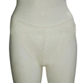 ASM1191 Kadın Ekru Dantel Merimeri Tanga thumbnail 6
