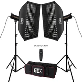 Gdx HD-300II C BiColor 2'li Işık Seti 300W Video Led Işığı - 1
