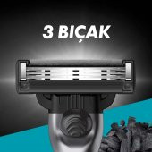 Gilette Mach 3 Charcoal Makine Razor 2UP - 4