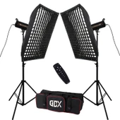 Gdx HD-200II C BiColor 2'li Işık Seti 200W Video Led Işığı - 1