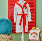 Karaca Home Çocuk Bornoz Seti 4-6 Yaş Peanuts Joe Nakışlı - 1