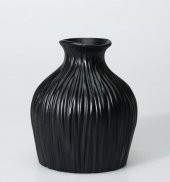 Selim Dublin Küçük Boy Vazo Siyah SAKS 159SYH72RS - 1