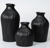 Selim Dublin Küçük Boy Vazo Siyah SAKS 159SYH72RS - 2