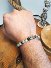 JTAW24DOB1346 JANTİ BİLEKLİK CEYT ONYX HEMATİT DOĞALTAŞ 8 MM - 2