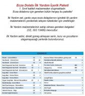 Ecza Dolabı İçi Dolu Lüx İlk Yardım İçerikli PVC 50x35x16 CM-159+PHL - 5