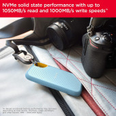 SanDisk Extreme 1TB SDSSDE61-1T00-G25B 1050MB/s Mavi Taşınabilir SSD Disk - 6