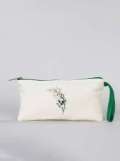 Gedene Zeytin Dalı Desenli Gabardin Kumaş Kalemlik - GDN20234005 - 1