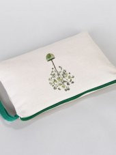 Gedene Zeytin Ağacı Desenli Gabardin Kumaş Clutch Çanta - GDN20234006 - 4