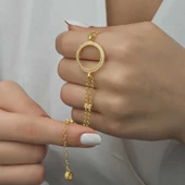 Gümüş Altın Kaplama Kadın Bileklik  SL4568 thumbnail 5