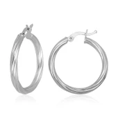 Gümüş 3 mm Burgu Şarnel Küpe SL4516 thumbnail 1